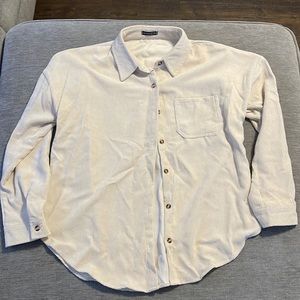 Ivory Corduroy Shacket